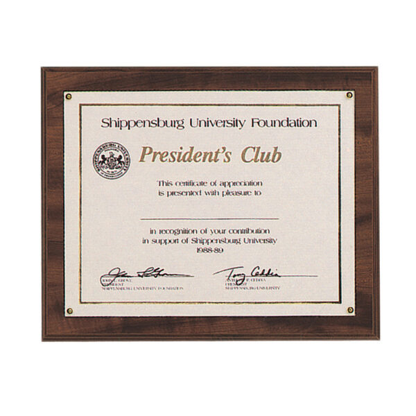 Photo Certificate plaque